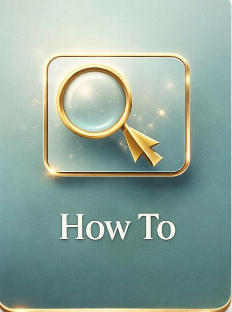 How-To Mint-green square icon labeled 'How-To' with a magnifying glass and cursor.